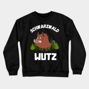 Schwarzwald Wutz lustiges Wildschwein Schwäbisch Crewneck Sweatshirt